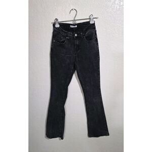 Fire And Rain Comfort Denim Boot Cut Black Distressed Dark Jeans Size 3 Juniors